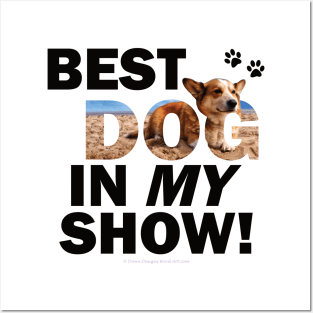 Best dog in my show - Corgi oil painting word art Posters and Art